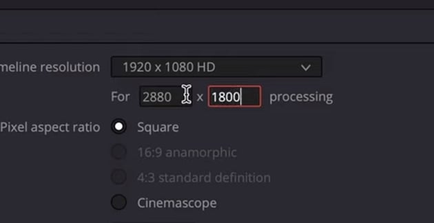 davinci resolve resolution
